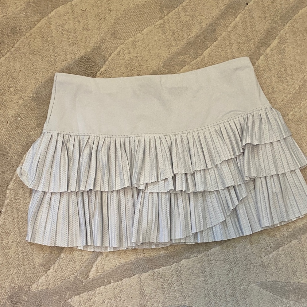 Lucky in Love White Layered Mini Skirt